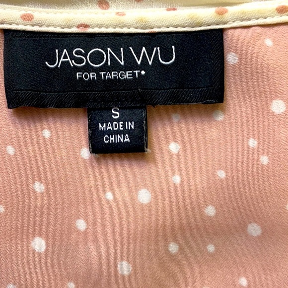 Jason Wu For Target Pink Polka Dot Tie Blouse - Picture 5 of 5